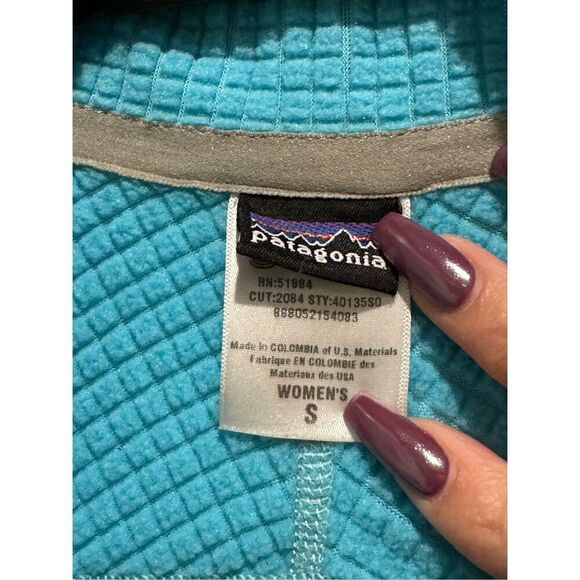 Patagonia Women's R1 Daily Full Zip Aqua Jacket Size Small - Picture 3 of 13